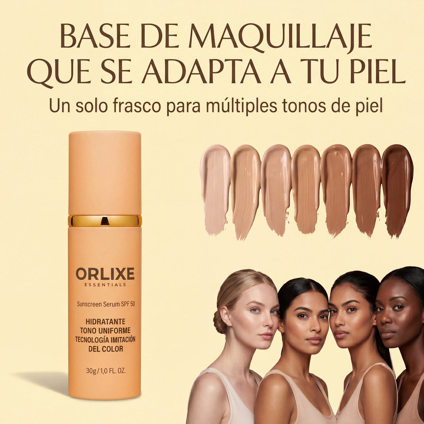 ORLIXE  | Base de Maquillaje 4 en 1
