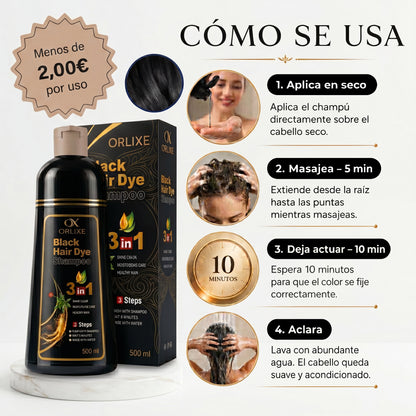 ORLIXE | Champú 3 en 1 Cero Canas