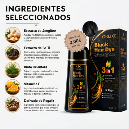 ORLIXE | Champú 3 en 1 Cero Canas