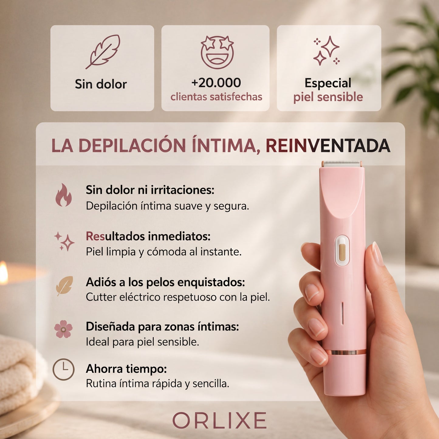 ORLIXE | Depiladora 2 en 1