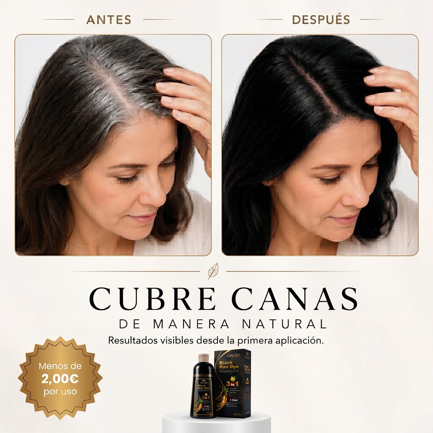 ORLIXE | Champú 3 en 1 Cero Canas